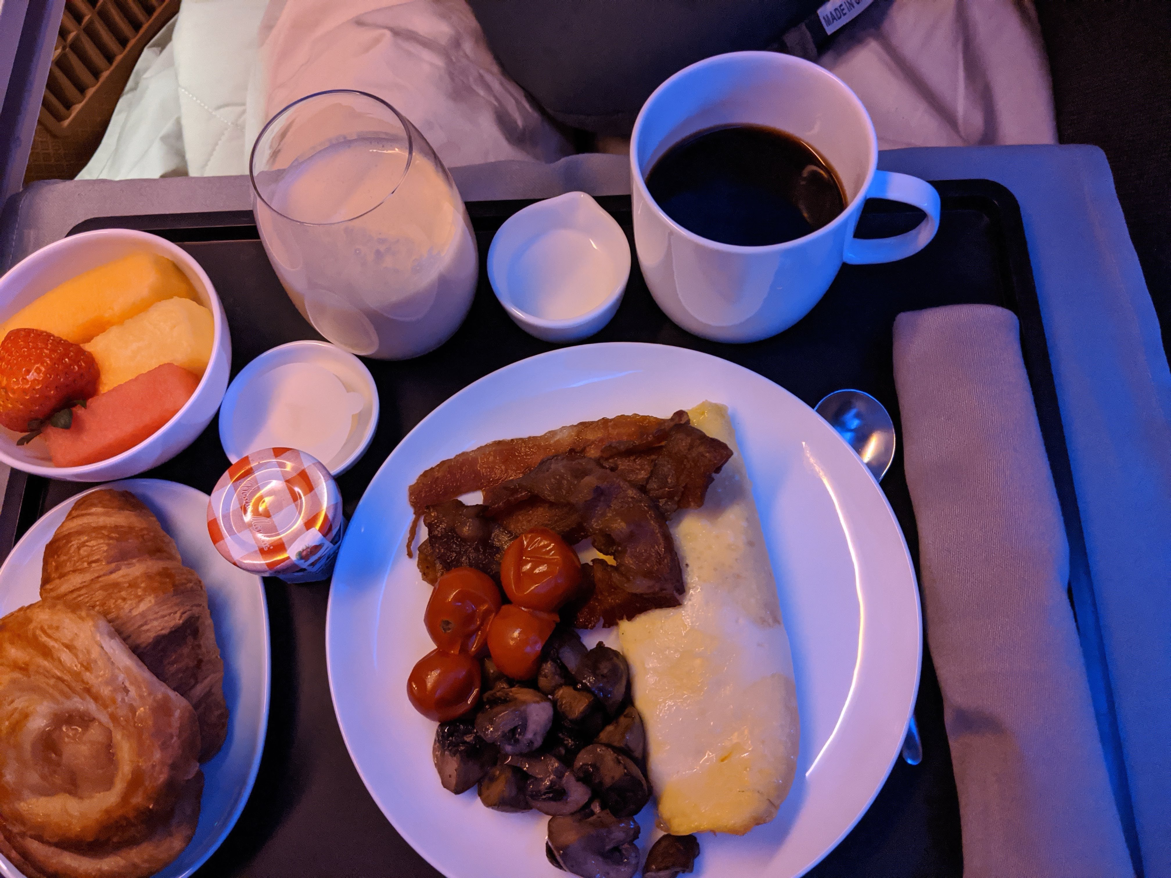 Next morning's breakfast